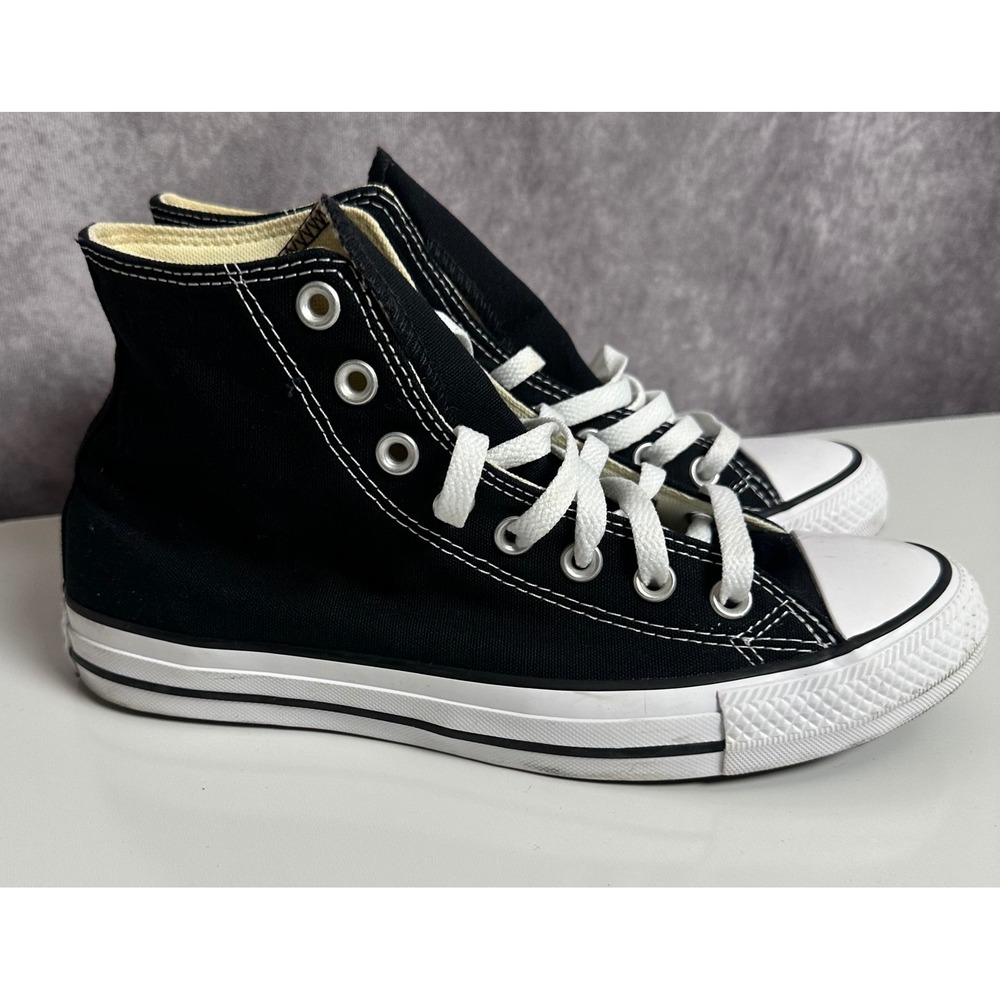 Converse Chuck Taylor All Star High Top Black Sneakers Mens 7 Womens 9 M9160